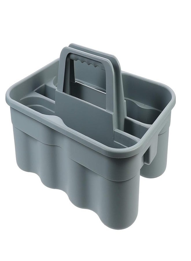 KR STORE™ 2-Compartment Industrial Caddy Basket for Bathroom & Cleaning Use, Heavy-Duty ABS Plastic Organizer with Handle - Image 1